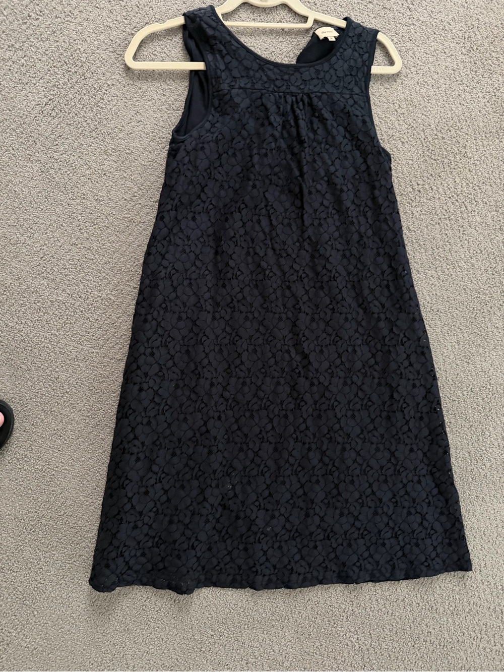 Ella Moss Black Lace Detail Shift Dress
